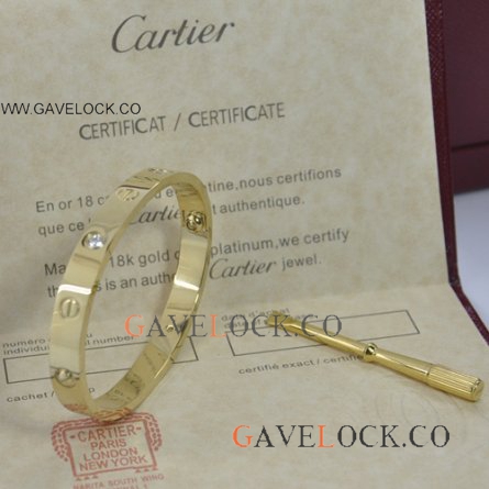 Best Replica Cartier Love Bracelet All Gold w/ Diamond